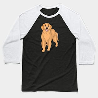 Golden Retriever Dog Baseball T-Shirt